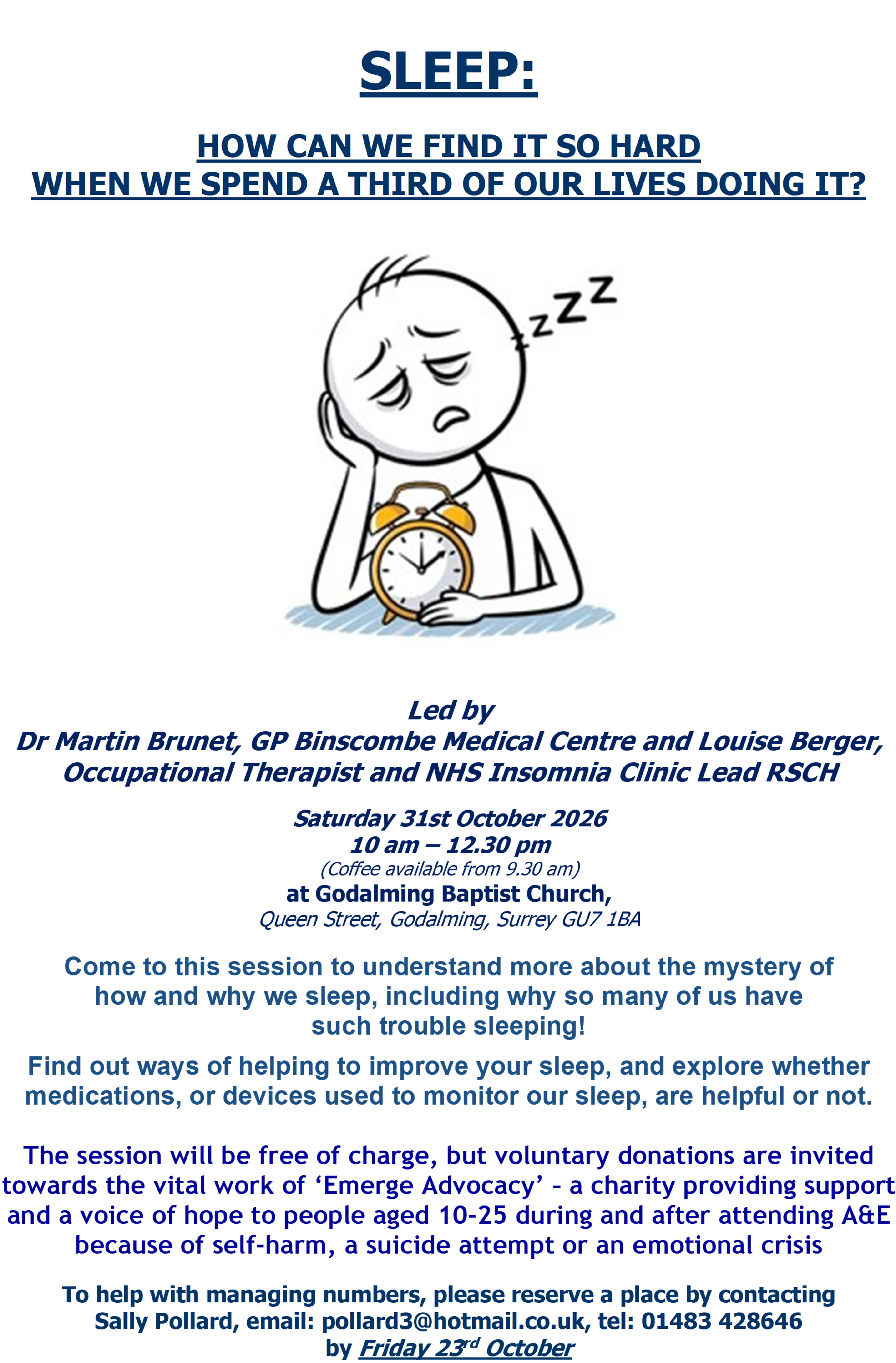 Sleep poster 31 October 2026